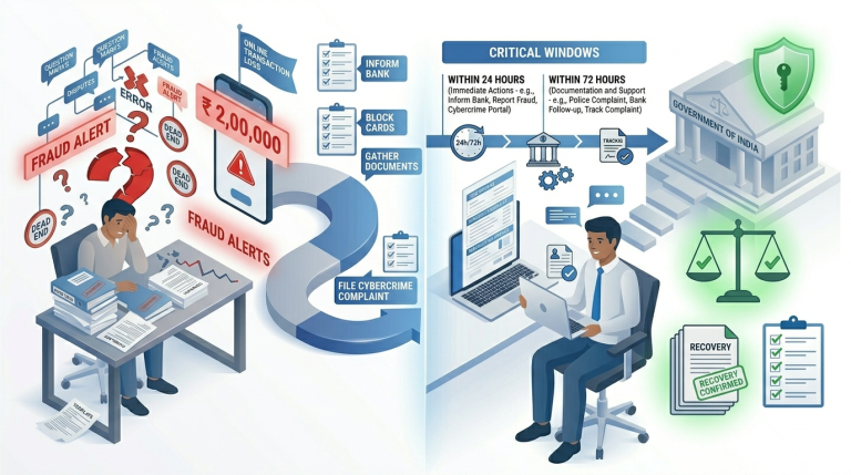 Online Legal help in India: ₹39.5 Lakh Cyber Fraud Case Study (72-Hour Response)